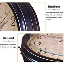 Double Sided Wall Clock, 360 Degree Rotation Garden Clocks Outdoor Waterproof Retro Stand Clock Wall Clock Vintage Indoor Hanging Décor Clock