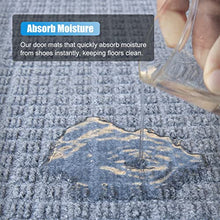 Large Doormat Washable Indoor Outdoor, Front Door Mats for Entrance Hallway, Welcome Entryway Rugs Dirt Trapper Non Slip Washable (Color : Gray, Size : 120x240cm/47x94.5in)
