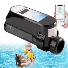 Smart Pool Electrolytic Salt Chlorine Machine, Pool Salt Chlorine Electrolytic System, Salt Water Pool Chlorinator Support Mobile App Control,12g/h