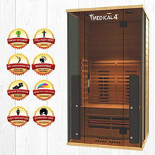 Medical Breakthrough Home Sauna 2 Person Full Spectrum Infrared Sauna Spa Brown