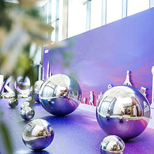 LXLIGHTS RT-OSXE Reflective Garden Gazing Balls, 1mm Thick Mirror Polished Hollow Seamless Ball for Reflection Beautiful View Christmas Decorations, Pond Floating Globe, 20 Sizes