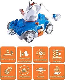 Robotic Pool Cleaners,obotic Swimming Pool Cleaner for Above Ground Pools up to 33 Feet, Automatic Pool Vacuum Max 90 Mins Working Time, Self-Parking with Dual-Drive Motors