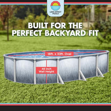 Lake Effect Pools 'Bermuda' 18 ft x 33 ft Oval Above Ground Swimming Pool