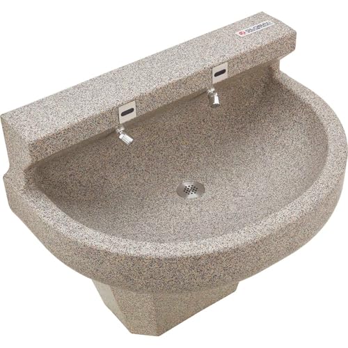 Global Industrial Wall Mounted Sensor-Operated Wash Fountain, 2 Station