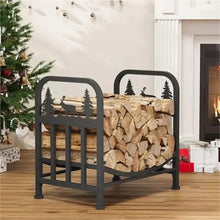 IEDFHJU Firewood Rack Wrought Iron Firewood Storage Organizer Rack