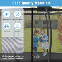 Merax 12FT Outdoor Trampoline with Basketball Hoop & Enclosure Net