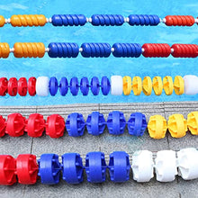 Pool Rope Floats to Divide Pool, 3 6 10 15 19 20 33 Ft In Above Ground Pool Safety Rope with Buoys Bright Red White Blue Yellow, Watershed Float Kit with Nylon Rope/cord(Red blue white,9m (29.5ft))