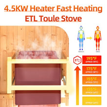 AMOCANE Outdoor Barrel Steam Sauna 2-4 Person, Canadian Spruce Wooden Saunas Room for Home, Traditional Backyard Spa with 4.5 KW TOULE Heater, Rocks, Bucket, Waterproof System (70.87”x 59.05”x 70.87”)