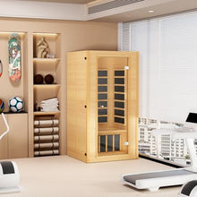 VEVOR Far Infrared Wooden Sauna Low EMF Hemlock Brown