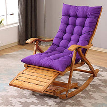 KLNBV Rocking Chair Comfortable Relax Rocking Chair Lounge Chair with Cotton Fabric Cushion Send A Gift to The Elders Lounge Chair