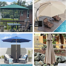 GAZOGJ Replacement Canopy for 8-Rib Outdoor Patio Umbrella - 8.8Ft Parasol Cover Durable Waterproof Fabric Ideal for Garden Deck Or Beach Use - Color 13 /6Ribs,Color-9.8ft/8ribs