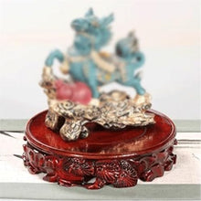 QUANGJN Pcs Plants Saucers Solid Wood Vase Bonsai Ornament Base Round Buddha Statue Base Wooden Bracket Plant Pot Saucers,