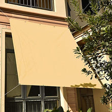 Rectangular Waterproof Patio Umbrella Canopy 1.4x3.4M, 95% UV Protection for Garden, Balcony, Terrace, Camping, Dark Grey (Fixing Kit Included)