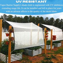 VBS - White Shade Cloth - 50% - Mesh Fabric for Fence Privacy Screen, Garden Shade, Mesh Fence Screening, Shade Cloth Rolls, Wind Screen, White Shade Cloth, White Shade Mesh (12' x 200'), Green