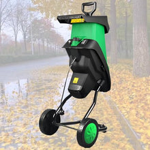 Nicvrea Electric Wood Chipper Shredder 2400W, Heavy Duty Garden Shredder Mulcher for Leaf Grinder Tree Shredder with 50L Collection Bag for Home Use & Backyard Cleanup