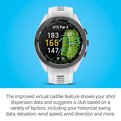 Garmin Approach S70 Premium GPS Golf Watch White