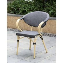 Borda Transitional 3-Piece Natural Metal Bistro Table and Chair Set