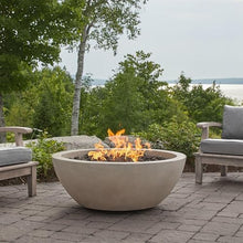 BBQGuys Signature Eldora 42-Inch Round Propane Fire Bowl - Fog - 132LP-FOG