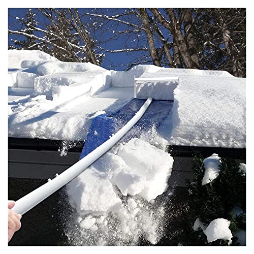 IKASNA Snow Rake Snow Rake for House Roof: Snow Scraper Roof Snow Removal Tool 4-20Foot Extension, Lightweight for Long Or Low-Pitched Roofs