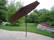 Oakland Living Victoria 9-Piece Patio Set with 54-Inch Table, 6 Cushioned Chairs & Umbrella Aged