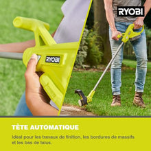 RYOBI - Edger Cutter/Edger 18V - Cutting Ø 23 cm - Wire Ø 1 x 1.6 mm - 1 Lithium Battery 18V 1.5 Ah and 1 Charger 1.5 A - RY18LT23A-115