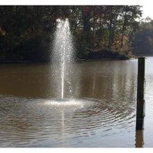 Custom Pro 1/3 HP Floating Pond and Lake Fountain Kit - 3500 GPH Pump, 4 Spray Styles, 100 Foot Cord