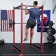 Titan Attachments T-3 Series Red Short Power Rack 36in Depth 1,100 LB Capacity