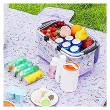 Outdoor Portable Picnic Basket and Picnic Mat Set Folding Picnic Camping Lunch Bag Insulated Cooler Bag (Color : B Size : 42 * 23 * 23cm) (C 42 * 23 * 23cm)