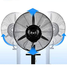 CUTPOIY 42L Oscillating Misting Fan, 2-Speed Water Tank Atomizing Fan for Home, Industrial & Outdoor Cooling, 75cm