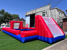 Vinfgoes Giant Outdoor Inflatable Soccer Field Blue+Red