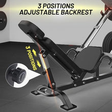 GarveeLife Adjustable Leg Press Machine Black
