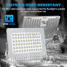 Viugreum 6 Pack 500W LED Flood Light, New Slim Design, IP67 Waterproof Outdoor Floodlights, 40000LM Daylight White (6000-6500K), Super Bright Security Work Lights Garage, Garden, Lawn and Yard