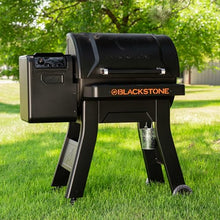 BLACKSTONE Pellet Grill Smoker with 20lb Hopper and Integrated Front Shelf Black