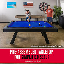 GoSports 7 ft Pool Table with Wood Finish Blue