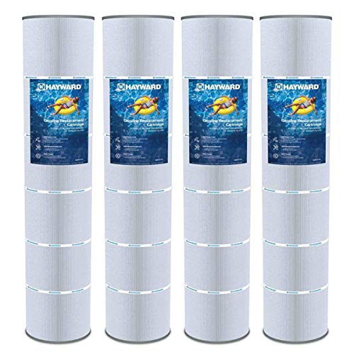 Hayward CX1280XREPAK4 525 Square Feet Replacement Cartridge Element for Pool, Hayward SwimClear Filter Model C5030, White, 4 Pack