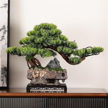 YXIANG56Q Fake Plants Artificial Bonsai Tree with Rectangular Base Living Room Office Desktop Decorative Fake Potted Plants Bonsai Tree