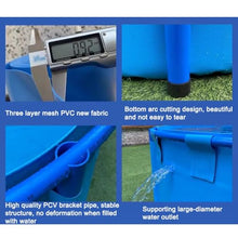 Zfmnoyev Round Pool Above Ground, PVC Canvas Fish Pond Pool with Bracket, Large Collapsible Pool Above Ground, for Store up Water Irrigation, Easy to Install(2.5x1m/98.4x39.4 in)