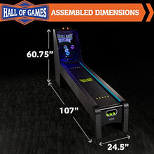 Hall of Games 108" Roll and Score with LED Lights and Electronic Scorer Black/Blue