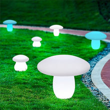 OUFULA New Mushroom Lawn Lamps White RGB Night Light Rechargeable Waterproof IP65 for Garden Decoration (Style A (D66cm))