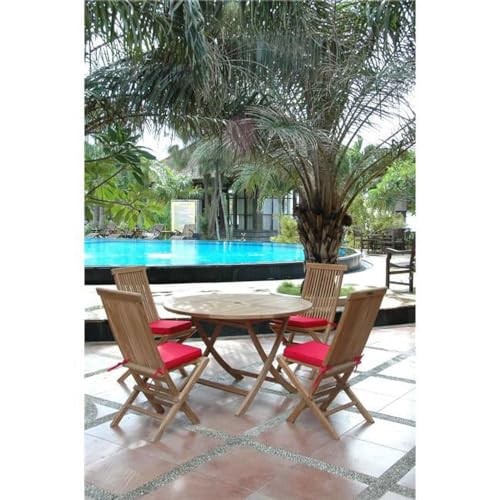 212 Main Bahama Round Folding Table 47in Multicoloured