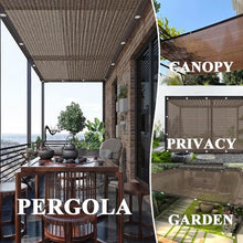 95% Shade NettingBrown Privacy Screen Sunshade for Plant Protection Greenhouse Barn or Kennel (Sizes: 1x2m/3.3x6.6ft) UV Resistant Outdoor Use