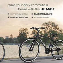 HH HILAND Hybrid Bike Step-Over/Step-Through Frame 700C Black