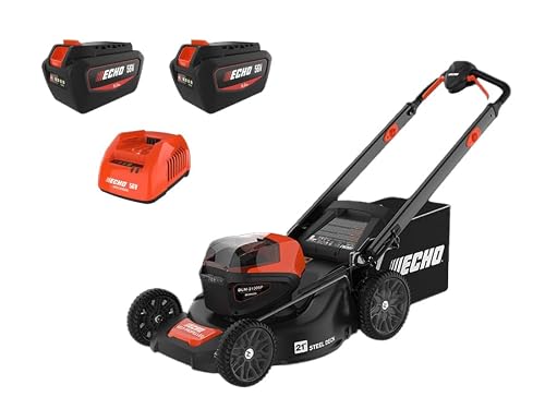 ECHO eFORCE 21 in. 56V Cordless Battery Walk Behind Self-Propelled Lawn Mower with Two 5.0 Ah Batteries/Rapid Charger DLM-2100SPR2-2