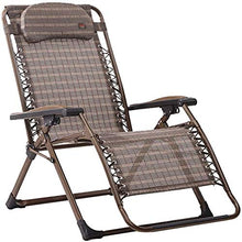 IIPOSAQQ Folding Recliner Cushioned Textoline Beach Chair Sun Lounger Bed for Garden and Outdoor Camping Adjustable Family Use Lunch Break in The Office