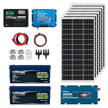 ExpertPower 5KWH 12V Solar Power Kit | LiFePO4 12V 200Ah, 600W Solar Panels, 40A MPPT Solar Controller, 30A DC-DC Charger, 3KW Pure Sine Wave Inverter Charger | RV, Trailer, Camper, Marine, Off Grid