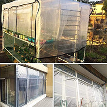 AZHANGYB Clear Tarpaulins 20x30ft, Plastic Tarp with Grommets Tarpaulin Cover Waterproof Dustproof Rainproof Insulation Plant Insulation Canopy Cover, for Garden Canopy Balcony Tent Boat