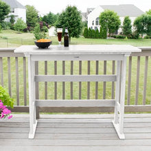 highwood Lehigh Bar Height Balcony Table, White