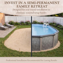Blue Wave Riviera 15x30-ft Oval 54-in Deep Above Ground Pool with Liner