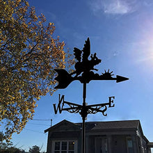 Weather Vane with Animal Ornament Stainless Steel Weathervane Wind Direction Indicator Easy to Assemble Metal Bracket Outdoor Garden Courtyard Decoration B 35X50CM (B 35X50CM) (A 35X50CM)