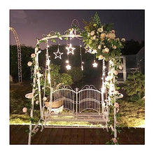 KYTGFH 2-4 Person Outdoor Porch Swing Garden Swing Outdoor Lounge Chair,Outdoor Iron Balcony Hanging Chair,Household Leisure Hammock Patio Swing for Yard,Lawn,Garden,Pool,Indoor